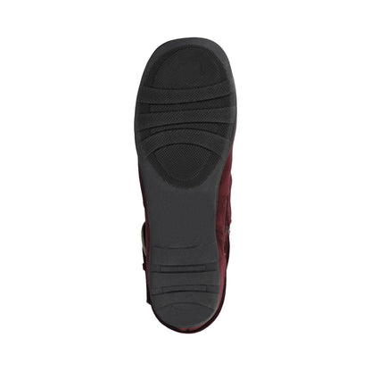 Journee JESTER KNEE HIGH BOOTS IN FAUX SUEDE - Oxblood Faux Suede