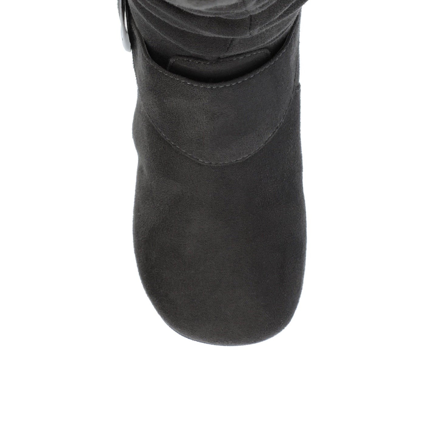 Journee JESTER KNEE HIGH BOOTS IN FAUX SUEDE - Grey Faux Suede