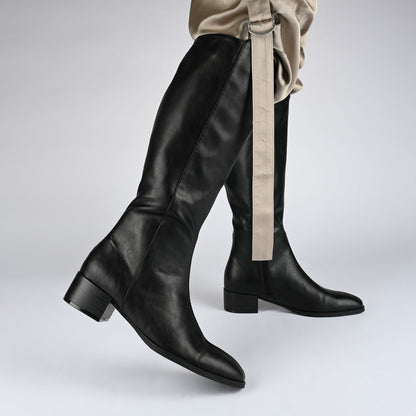 Journee DEVRI KNEE HIGH BOOTS IN VEGAN LEATHER - Bone
