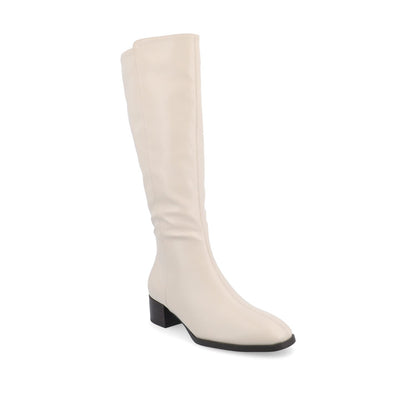 Journee DEVRI KNEE HIGH BOOTS IN VEGAN LEATHER - Bone