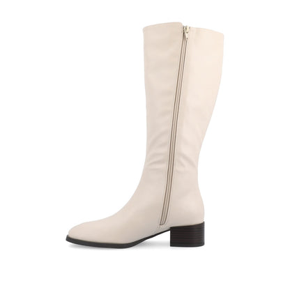 Journee DEVRI KNEE HIGH BOOTS IN VEGAN LEATHER - Bone