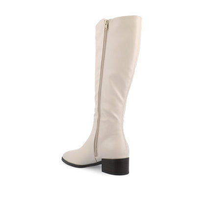 Journee DEVRI KNEE HIGH BOOTS IN VEGAN LEATHER - Bone