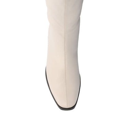 Journee DEVRI KNEE HIGH BOOTS IN VEGAN LEATHER - Bone