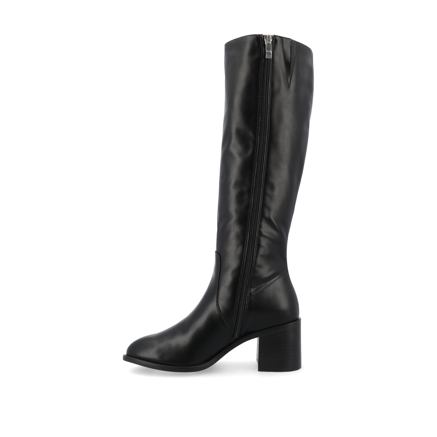 Journee ROMILLY KNEE HIGH BOOTS IN VEGAN LEATHER - Black
