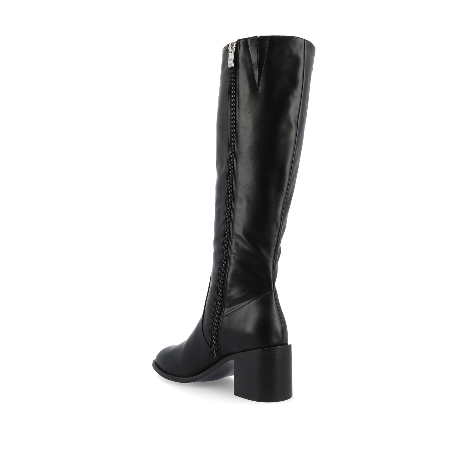 Journee ROMILLY KNEE HIGH BOOTS IN VEGAN LEATHER - Black
