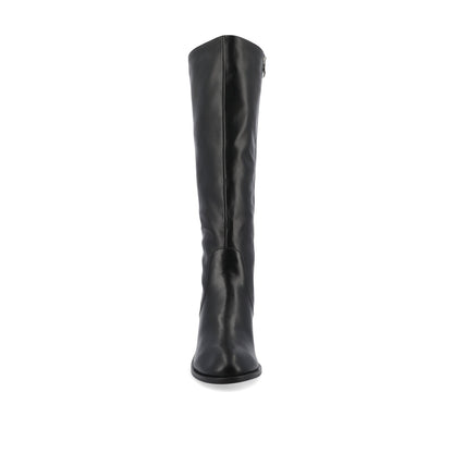 Journee ROMILLY KNEE HIGH BOOTS IN VEGAN LEATHER - Black