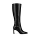 ELARA KNEE HIGH DRESS BOOTS-Black