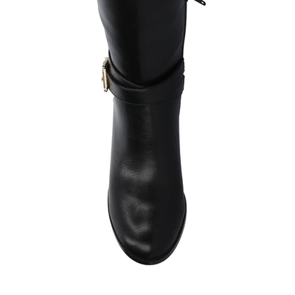 Journee AVALONN KNEE HIGH DRESS BOOTS - Black