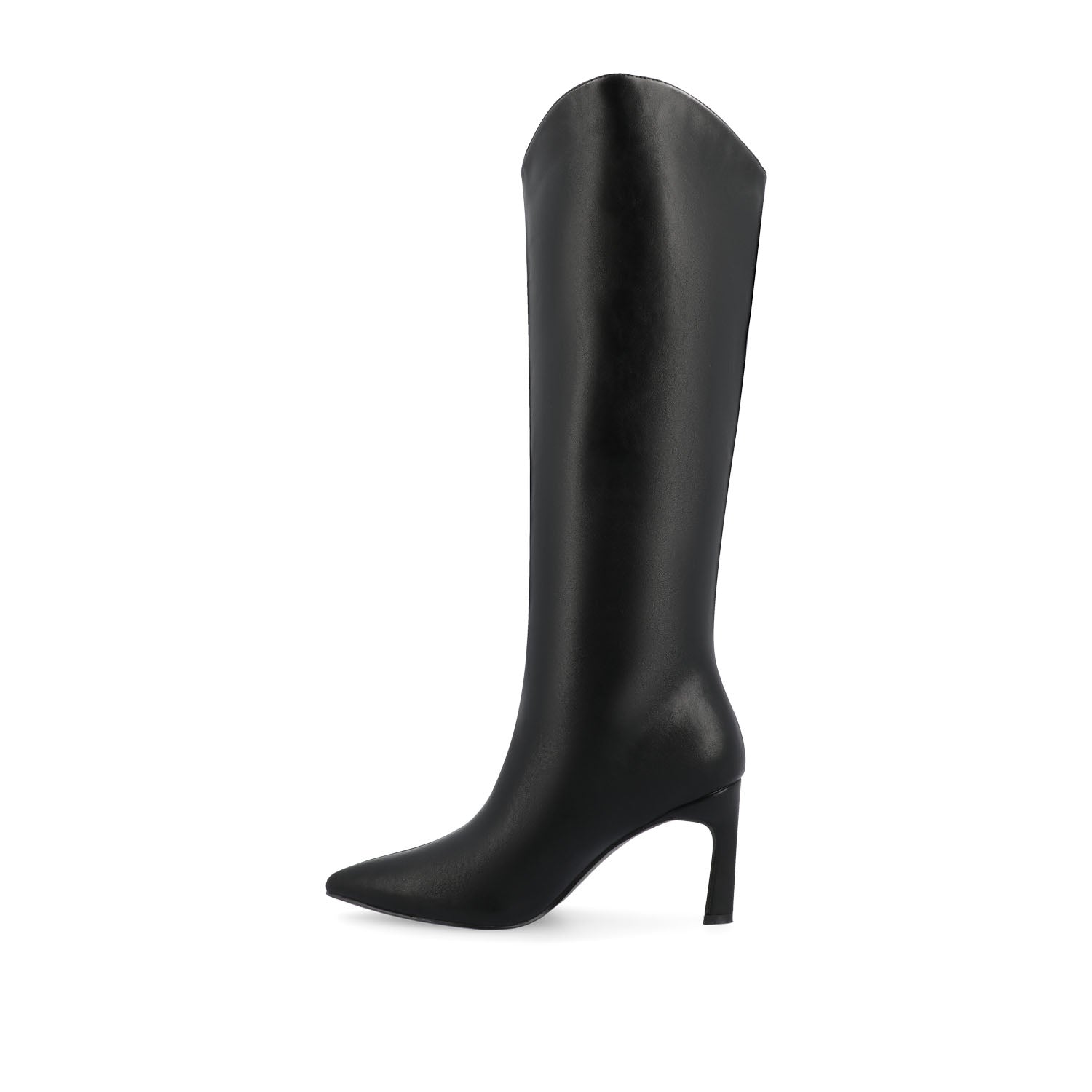 Journee REHELA KNEE HIGH BOOTS IN VEGAN LEATHER - Black
