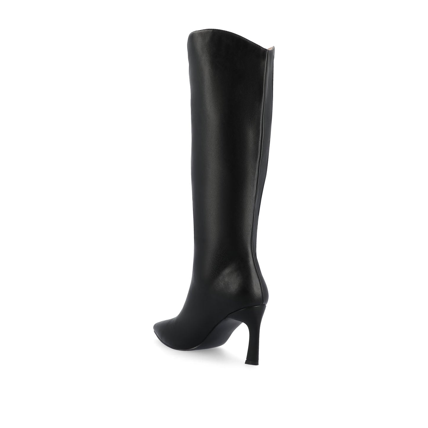 Journee REHELA KNEE HIGH BOOTS IN VEGAN LEATHER - Black