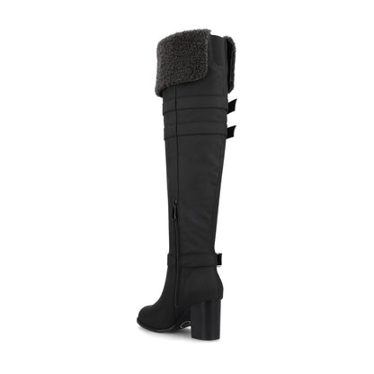Journee ALYZA OVER THE KNEE BOOTS - Black