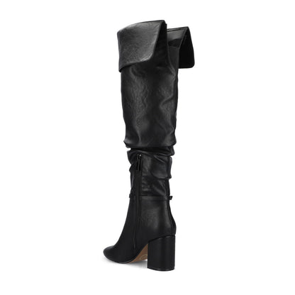 Journee FLORETTA OVER THE KNEE BOOTS - Black
