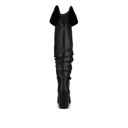 Journee FLORETTA OVER THE KNEE BOOTS - Black