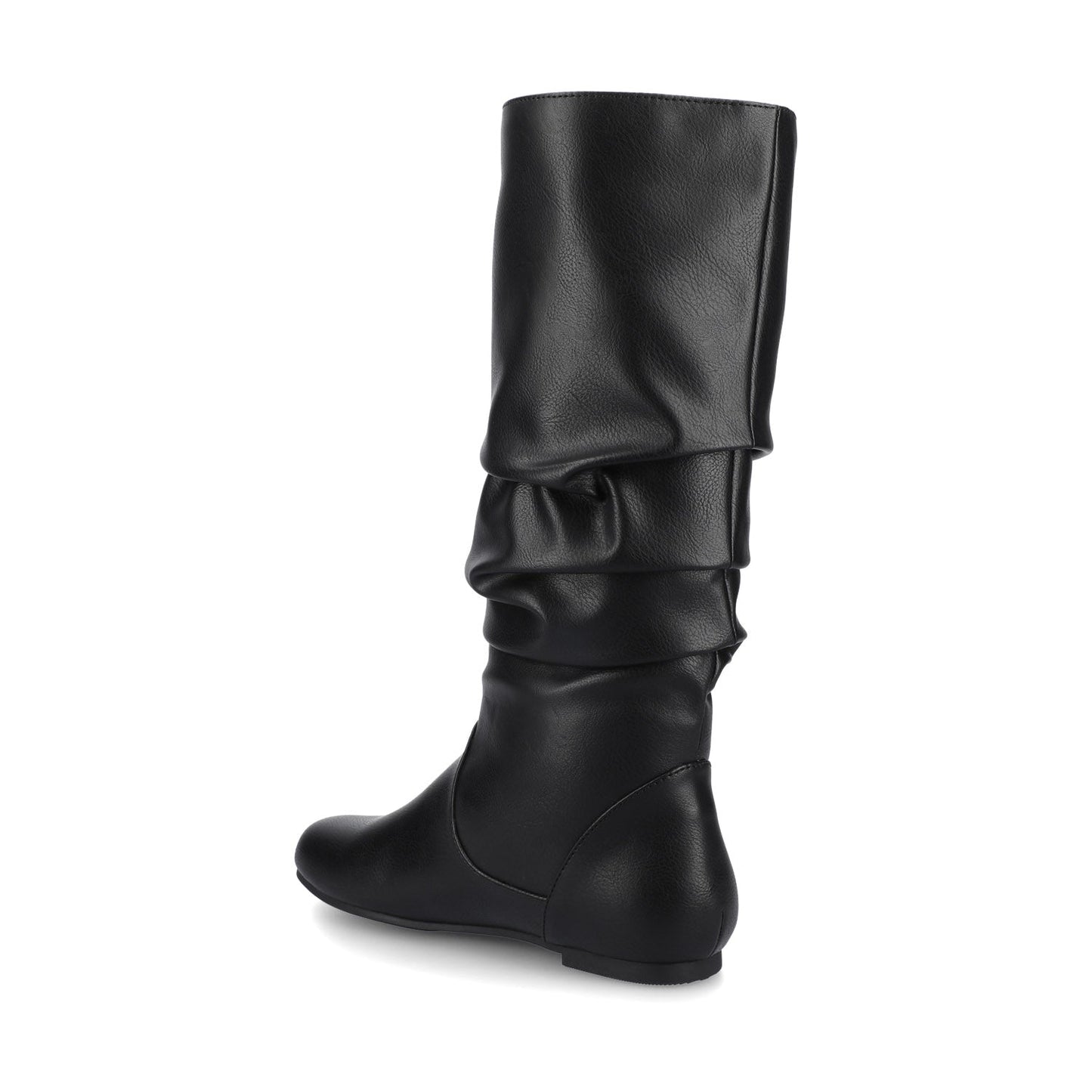 Journee JAYNE KNEE HIGH BOOTS IN VEGAN LEATHER - Black