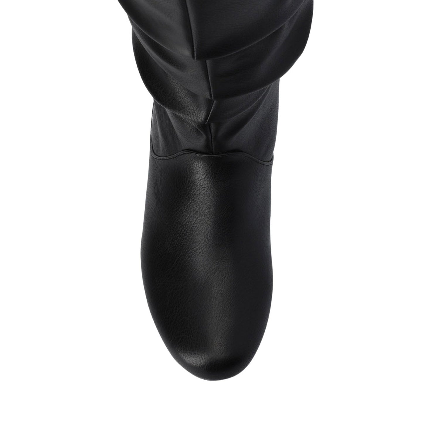 Journee JAYNE KNEE HIGH BOOTS IN VEGAN LEATHER - Black
