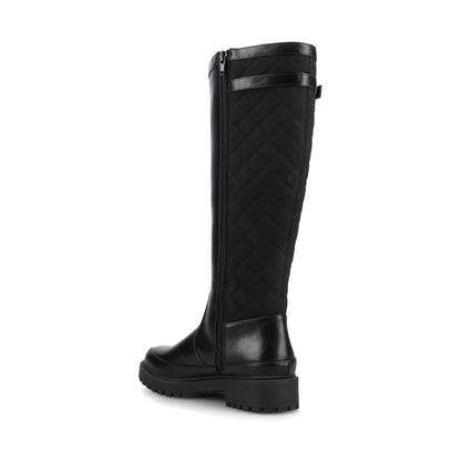 Journee ZEMMIE QUILTED BOOTS - Black