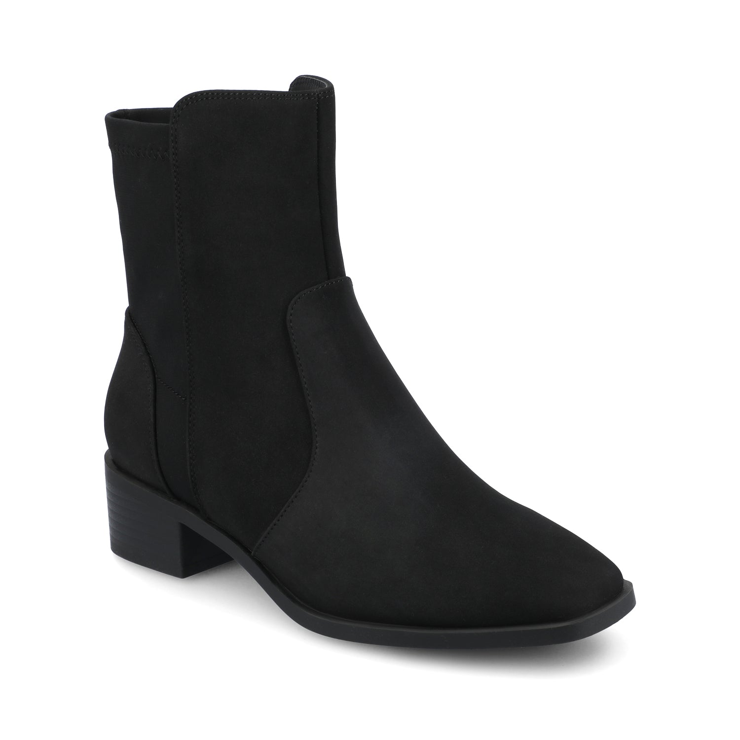 Journee RENNA CHELSEA BOOTS - Black Suede
