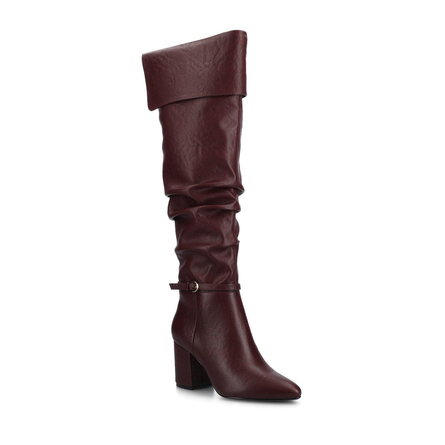 Journee FLORETTA OVER THE KNEE BOOTS - Oxblood