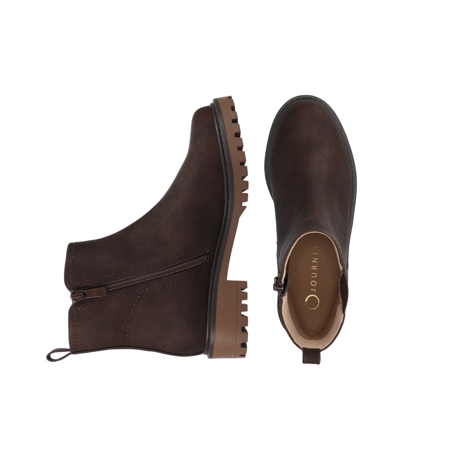 Journee JUNNAH CHELSEA BOOTS - Vintage Chocolate