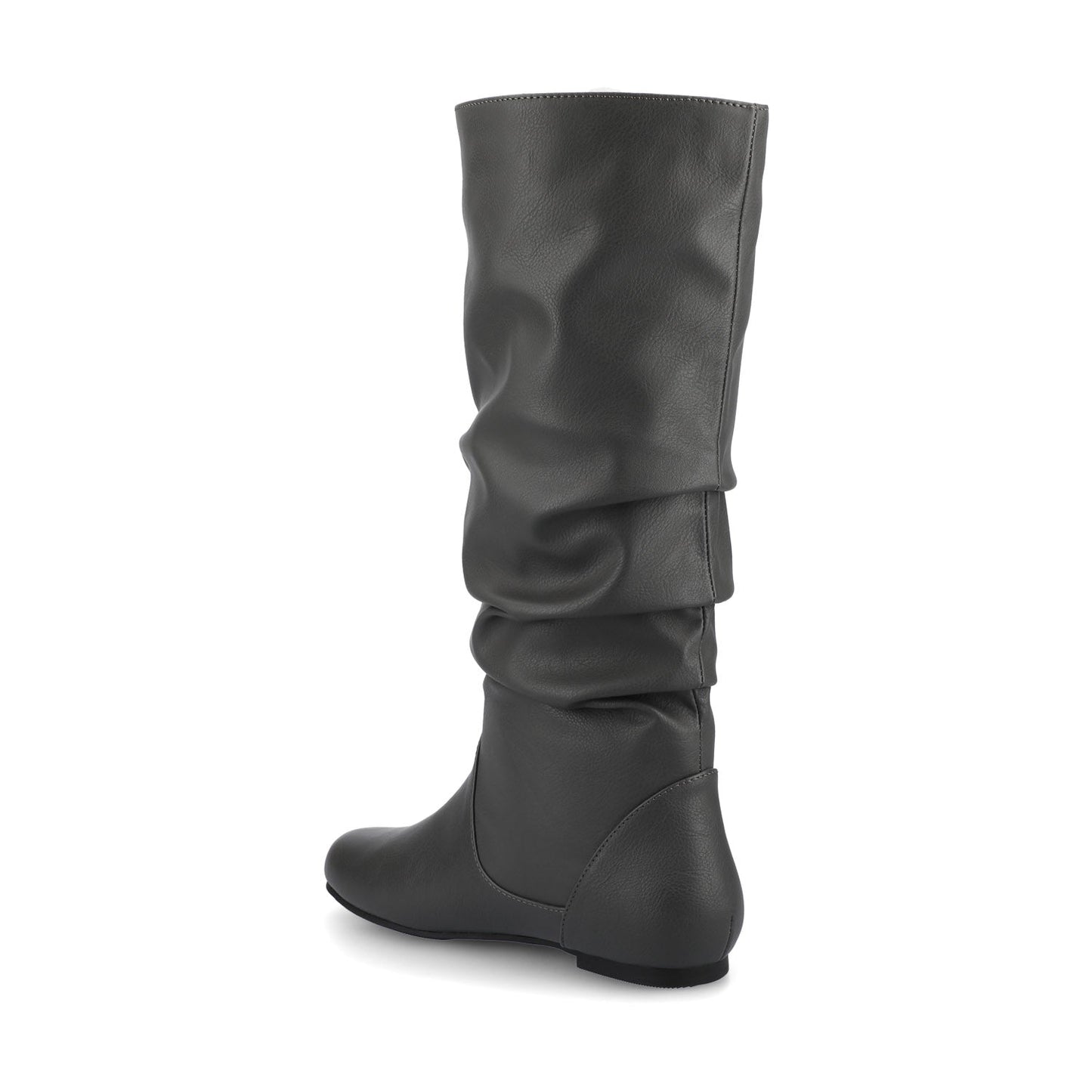 Journee JAYNE KNEE HIGH BOOTS IN VEGAN LEATHER - Grey