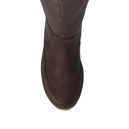 Journee ZEMMIE QUILTED BOOTS - Vintage Chocolate