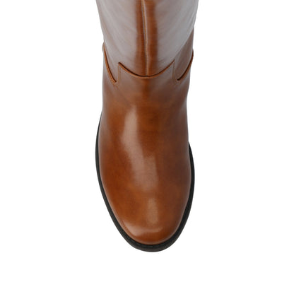 Journee GEMA KNEE HIGH RIDING BOOTS - Cognac