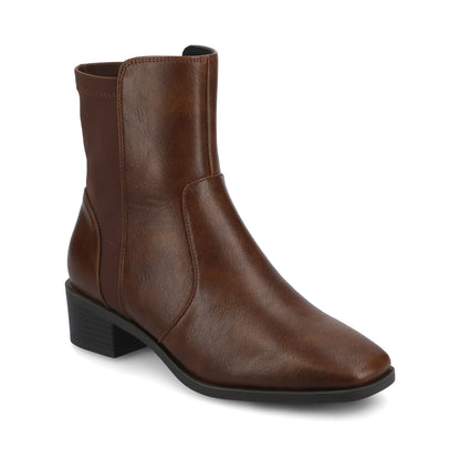 Journee RENNA CHELSEA BOOTS - Chocolate
