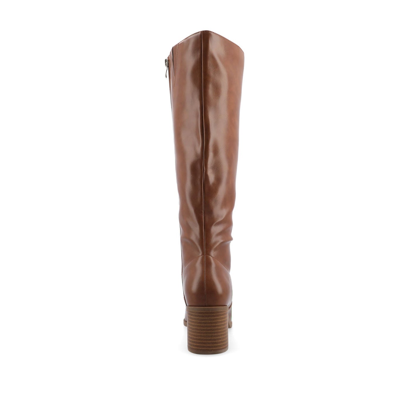 Journee ROMILLY KNEE HIGH BOOTS IN VEGAN LEATHER - Brown