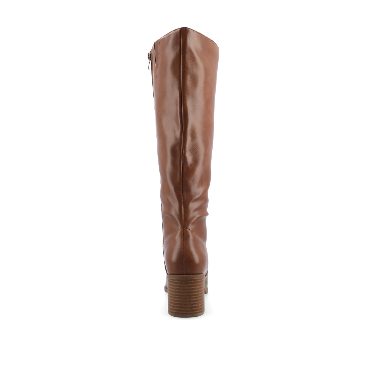 Journee ROMILLY KNEE HIGH BOOTS IN VEGAN LEATHER - Brown