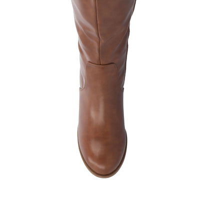 Journee ROMILLY KNEE HIGH BOOTS IN VEGAN LEATHER - Brown