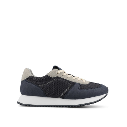 Journee FLOW CASUAL LACE UP SNEAKERS - Navy Nubuck