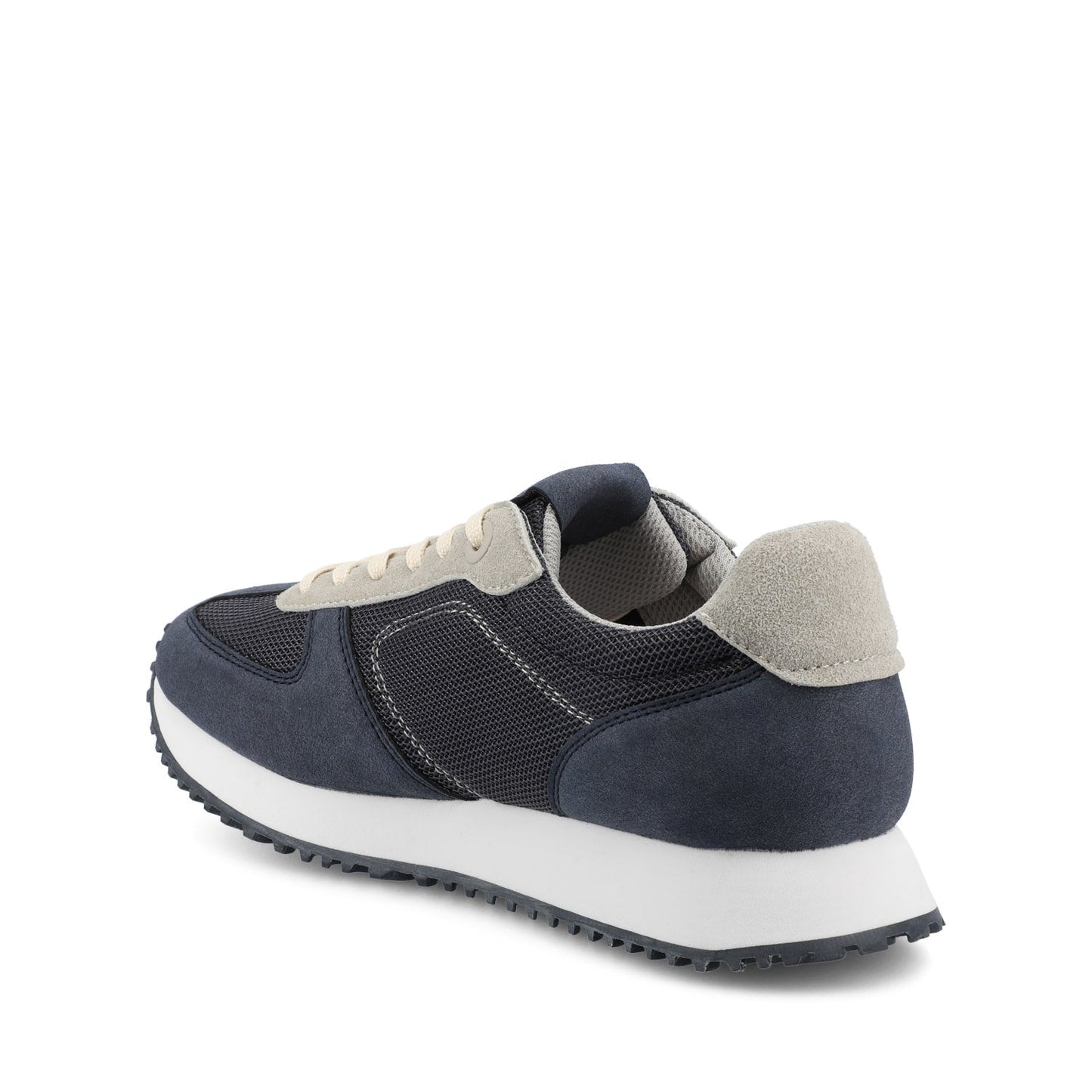 Journee FLOW CASUAL LACE UP SNEAKERS - Navy Nubuck