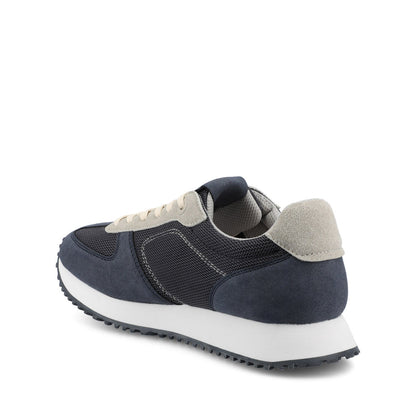 Journee FLOW CASUAL LACE UP SNEAKERS - Navy Nubuck
