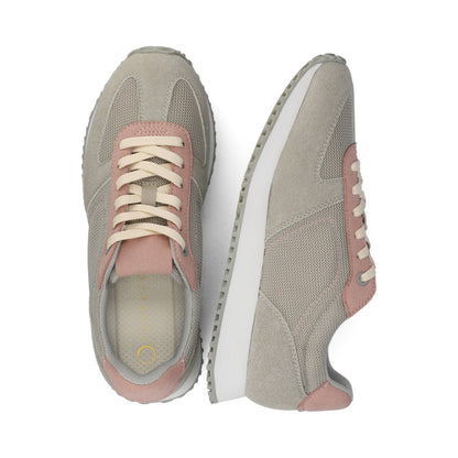 Journee FLOW CASUAL LACE UP SNEAKERS - Light Grey