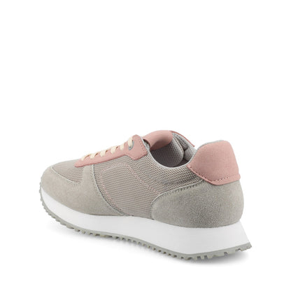 Journee FLOW CASUAL LACE UP SNEAKERS - Light Grey