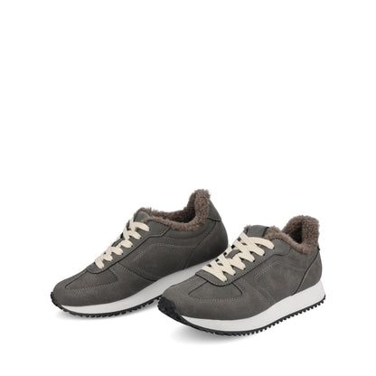 Journee FLOW CASUAL LACE UP SNEAKERS - Charcoal
