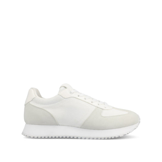 Journee FLOW CASUAL LACE UP SNEAKERS - White