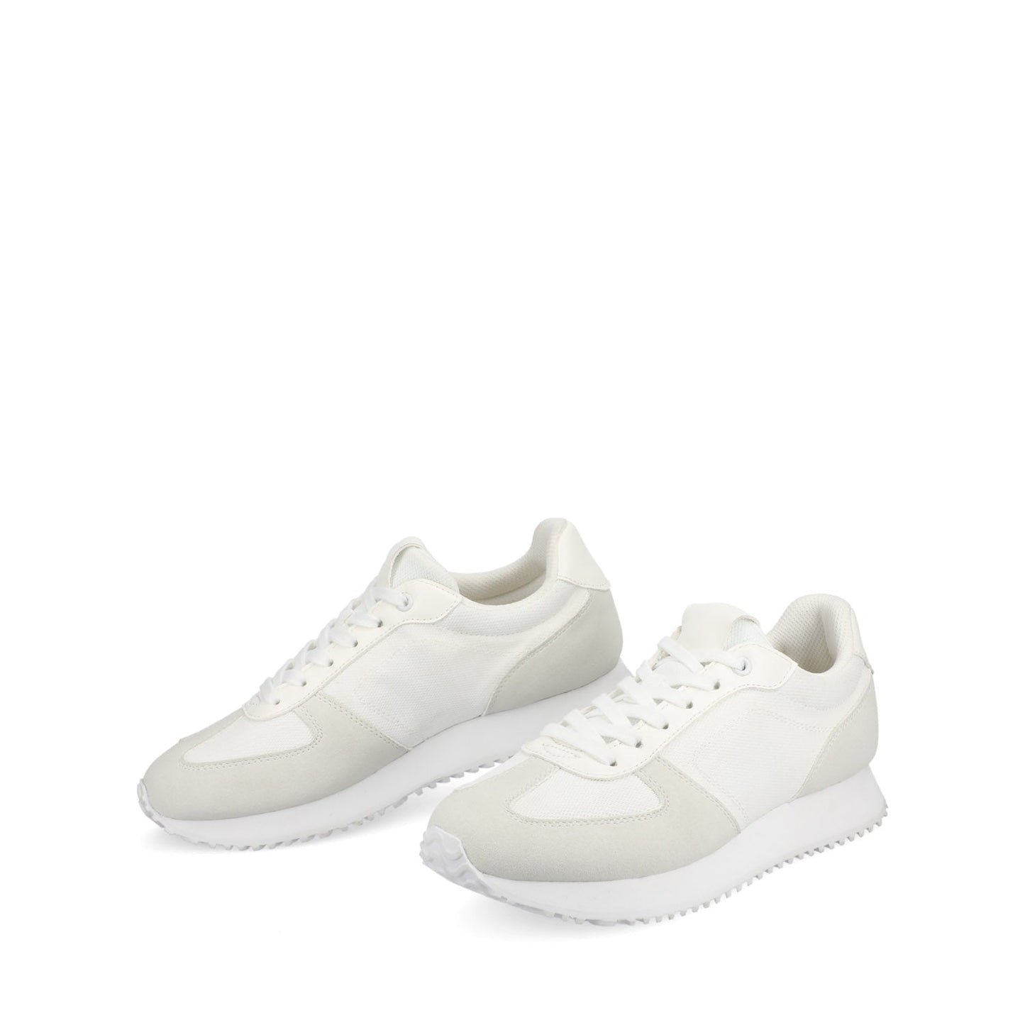 Journee FLOW CASUAL LACE UP SNEAKERS - White