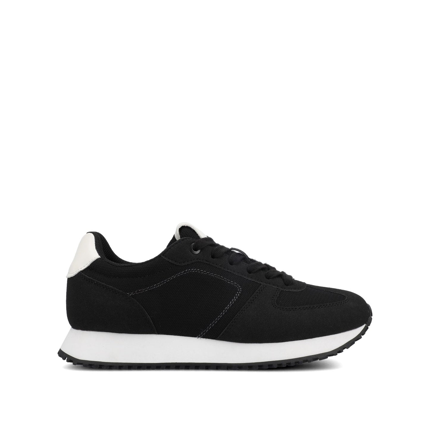 Journee FLOW CASUAL LACE UP SNEAKERS - Black