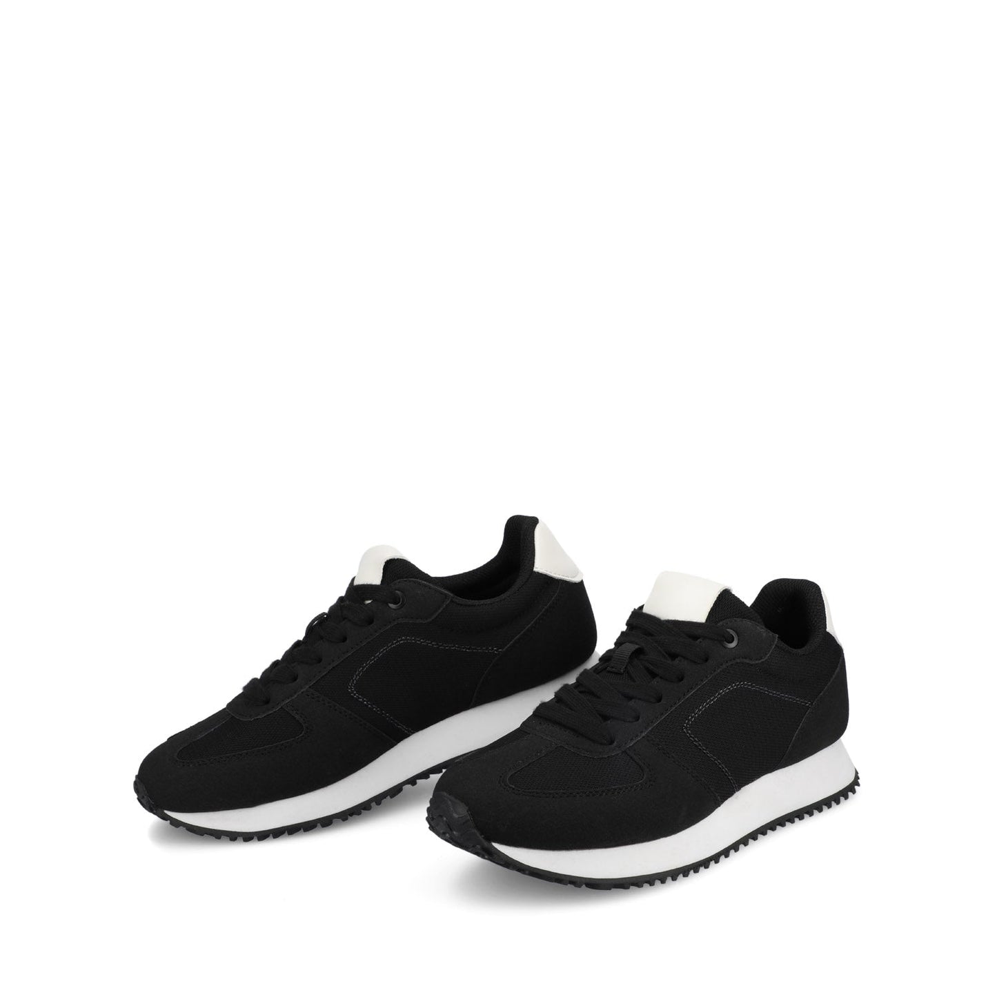 Journee FLOW CASUAL LACE UP SNEAKERS - Black