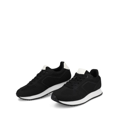 Journee FLOW CASUAL LACE UP SNEAKERS - Black