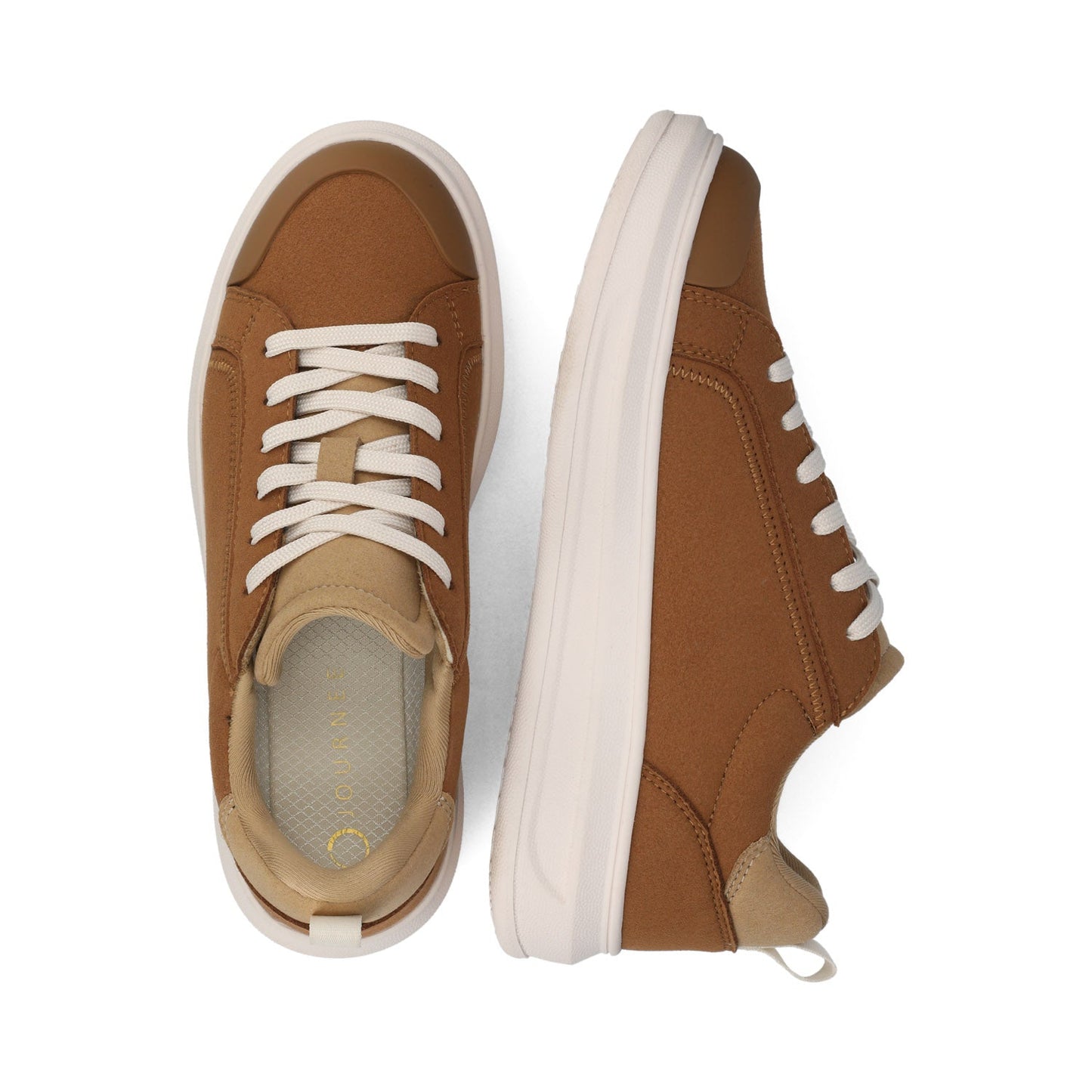 Journee MEEYA CASUAL LACE UP SNEAKERS - Brown