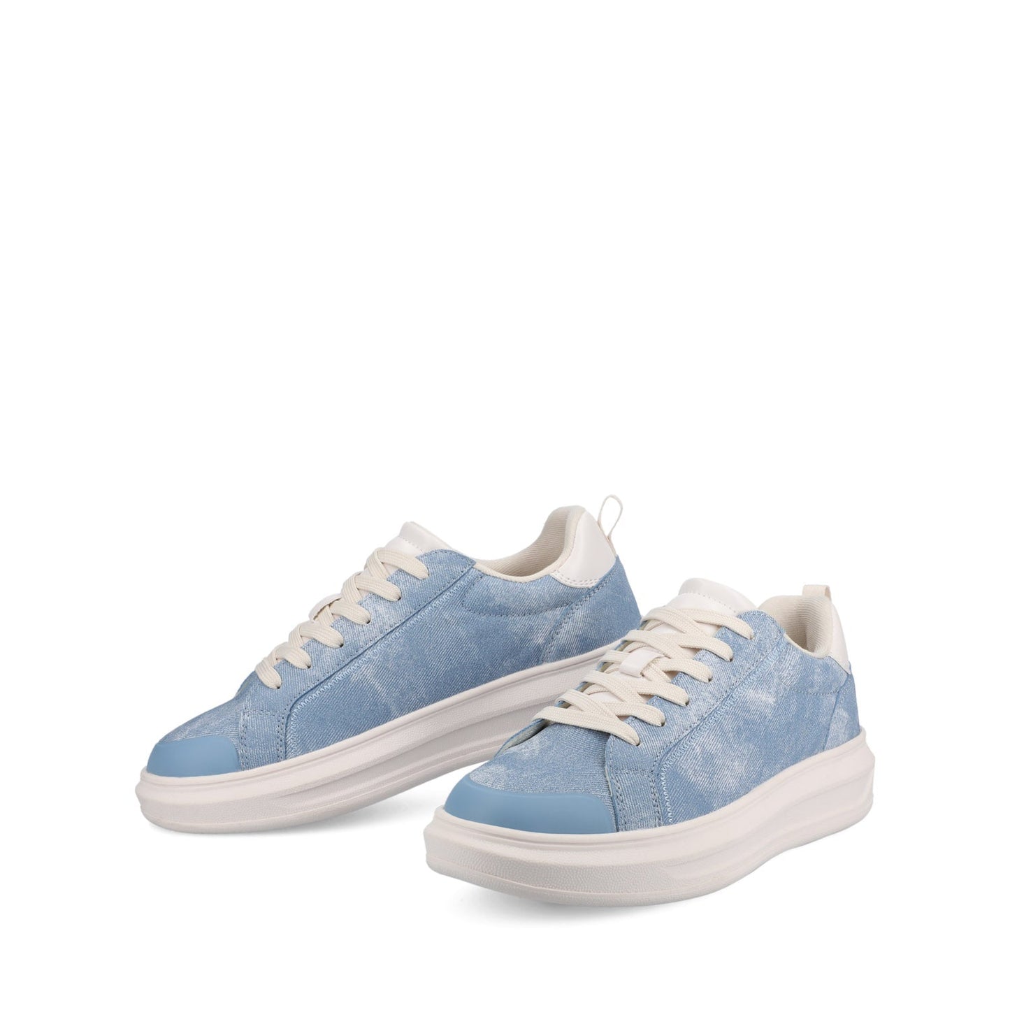 Journee MEEYA CASUAL LACE UP SNEAKERS - Denim