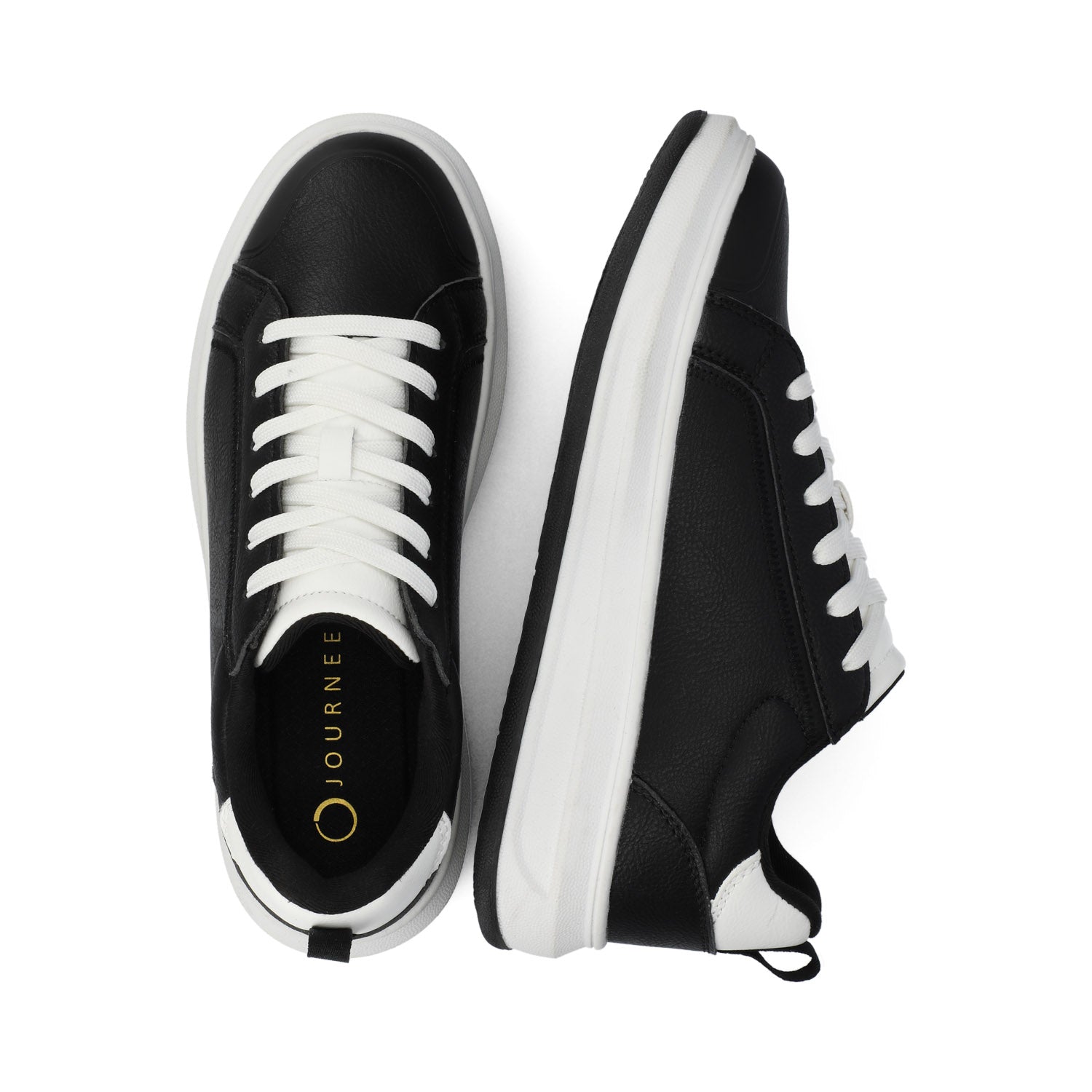 Journee MEEYA CASUAL LACE UP SNEAKERS - Black