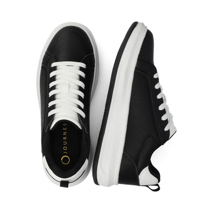 Journee MEEYA CASUAL LACE UP SNEAKERS - Black