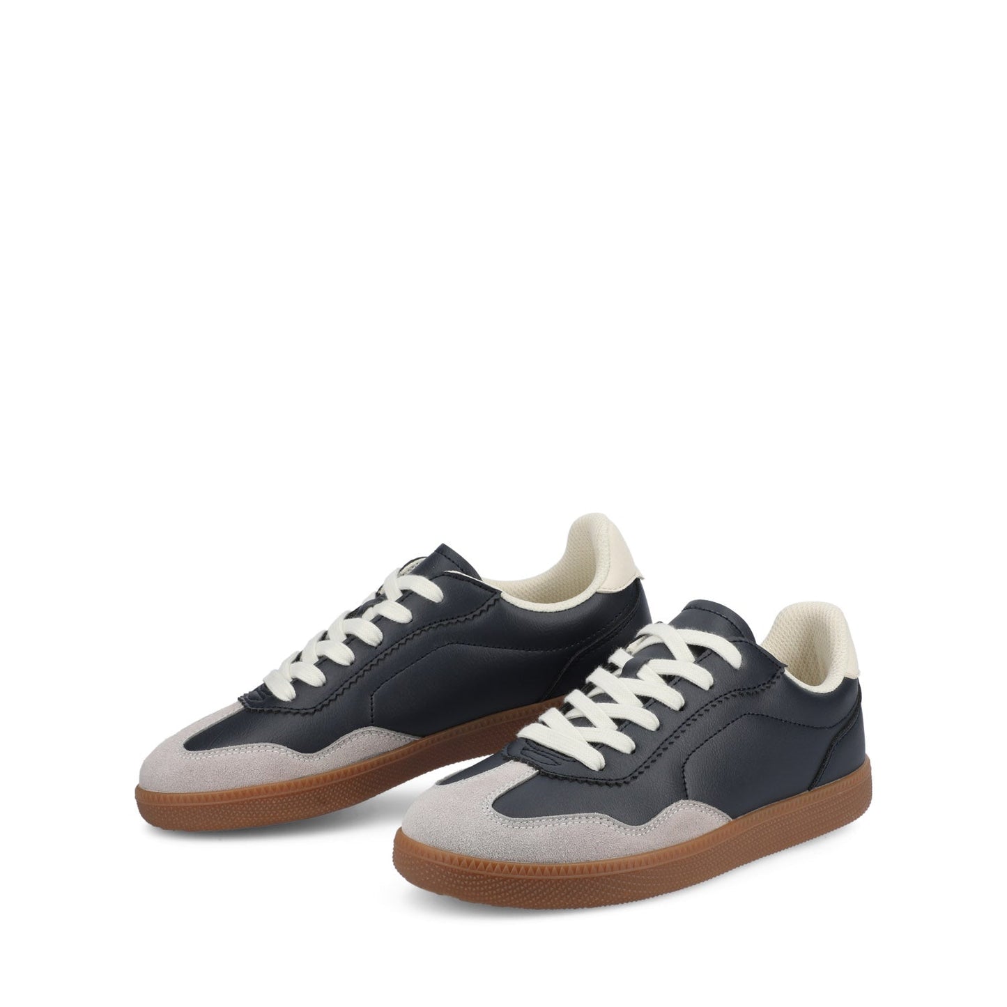 Journee LUMMIE CASUAL LACE UP SNEAKERS - Navy Nubuck