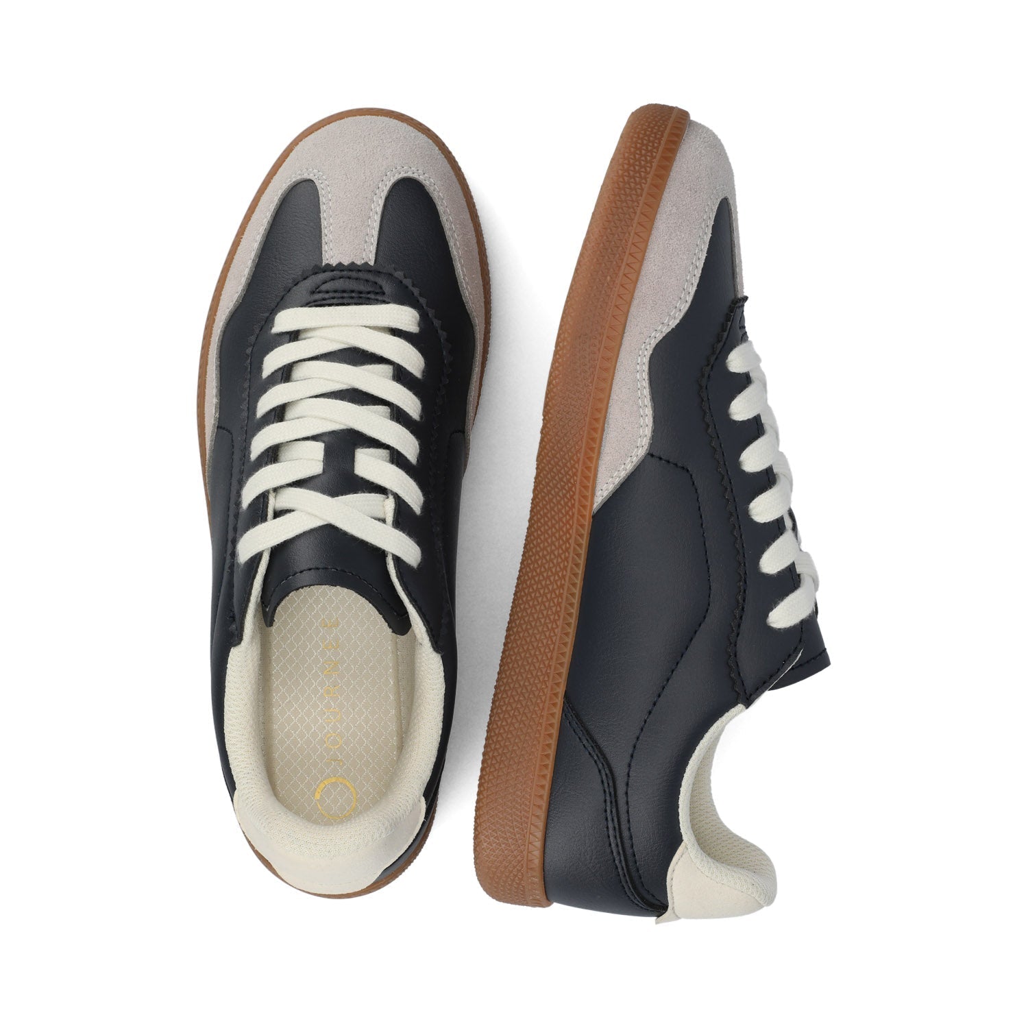 Journee LUMMIE CASUAL LACE UP SNEAKERS - Navy Nubuck