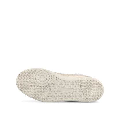 Journee LUMMIE CASUAL LACE UP SNEAKERS - Croco Beige