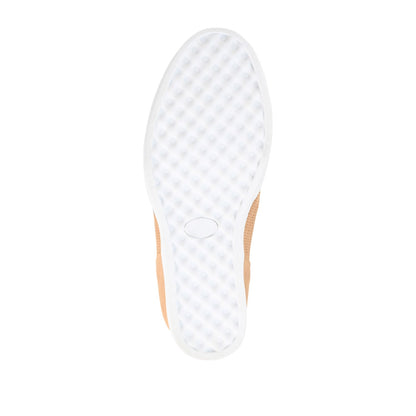 Journee PENNELOPE WEDGE SNEAKERS IN VEGAN LEATHER - Tan