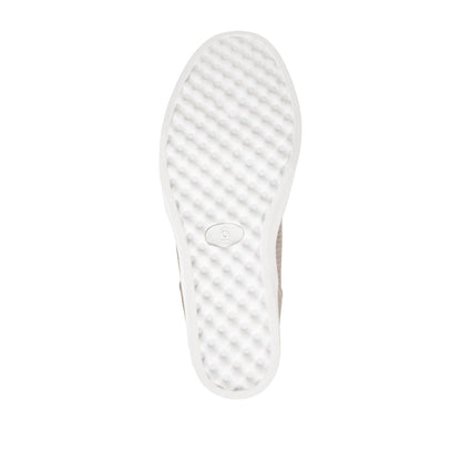 Journee PENNELOPE WEDGE SNEAKERS IN VEGAN LEATHER - Taupe